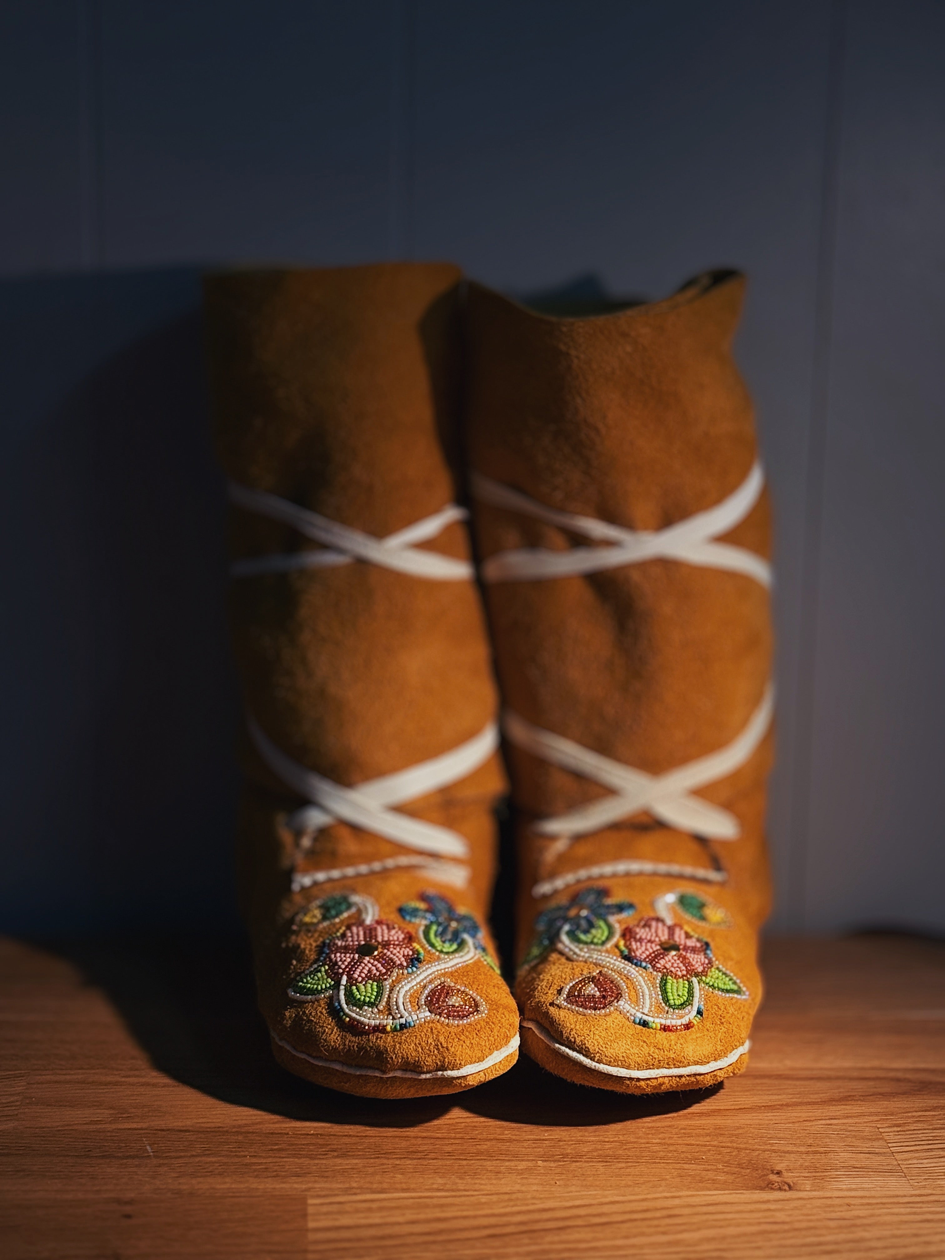 Custom Plains Style Beaded Moccasins