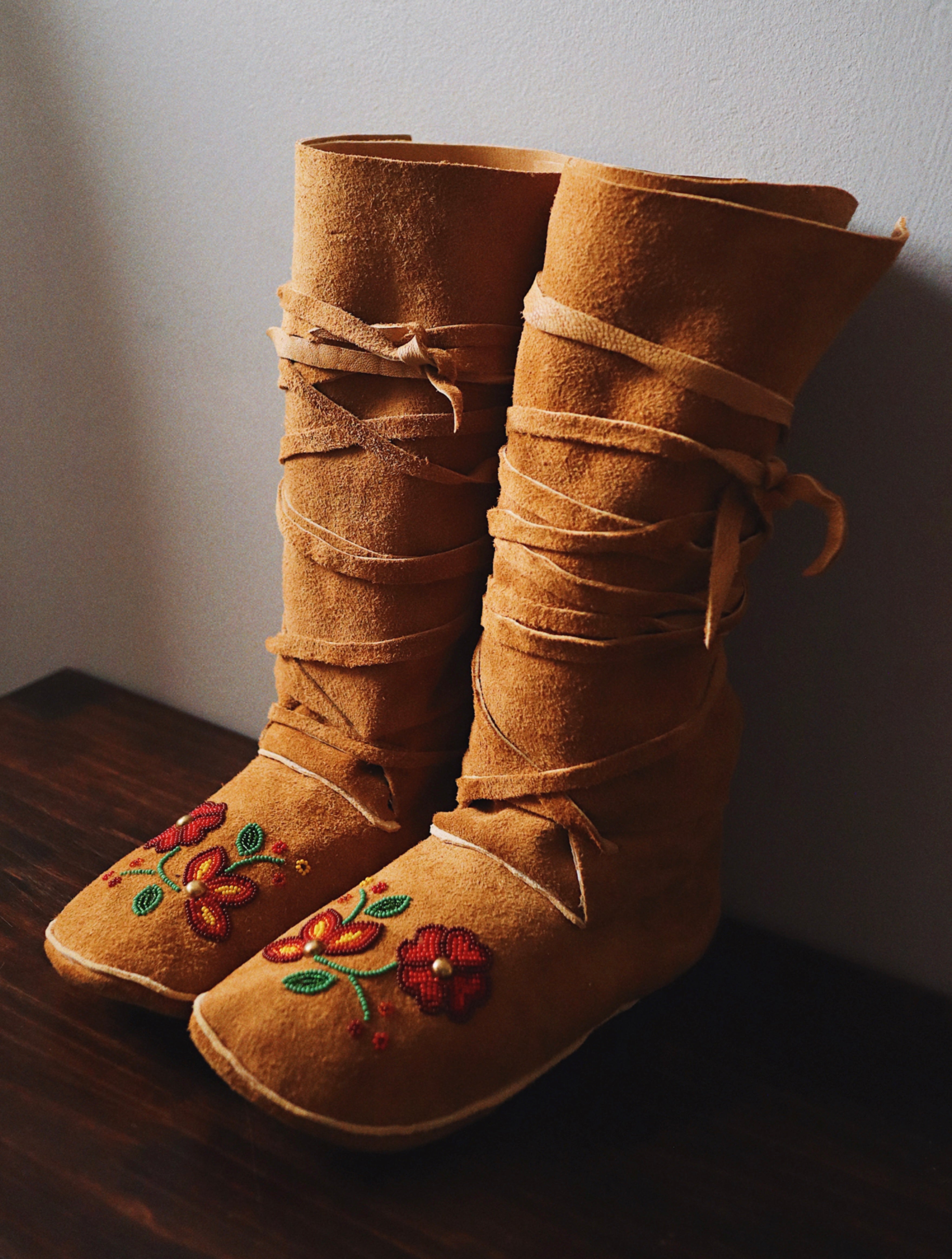 Custom Ladies High Top Moccasins