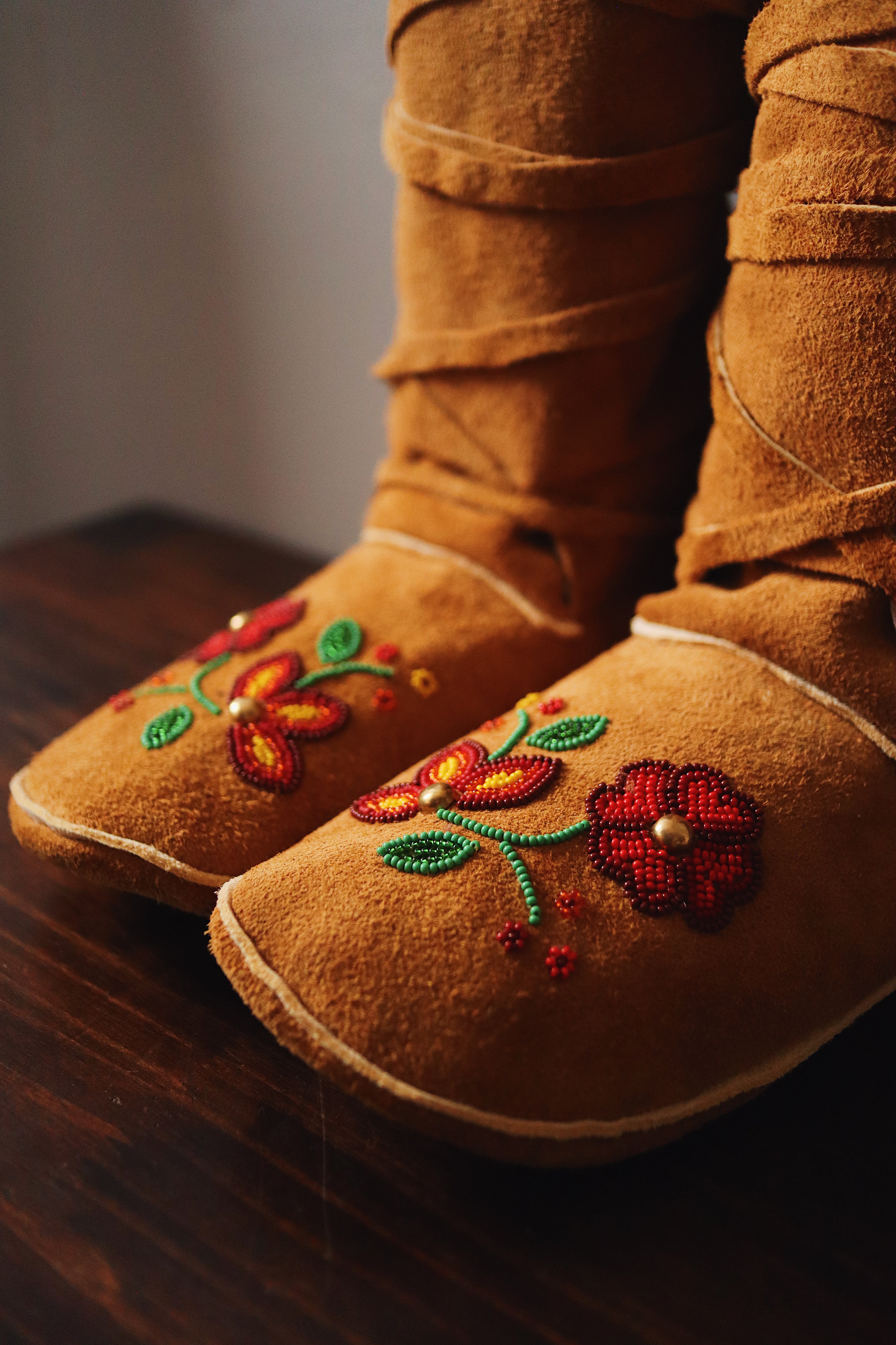 Custom Ladies High Top Moccasins