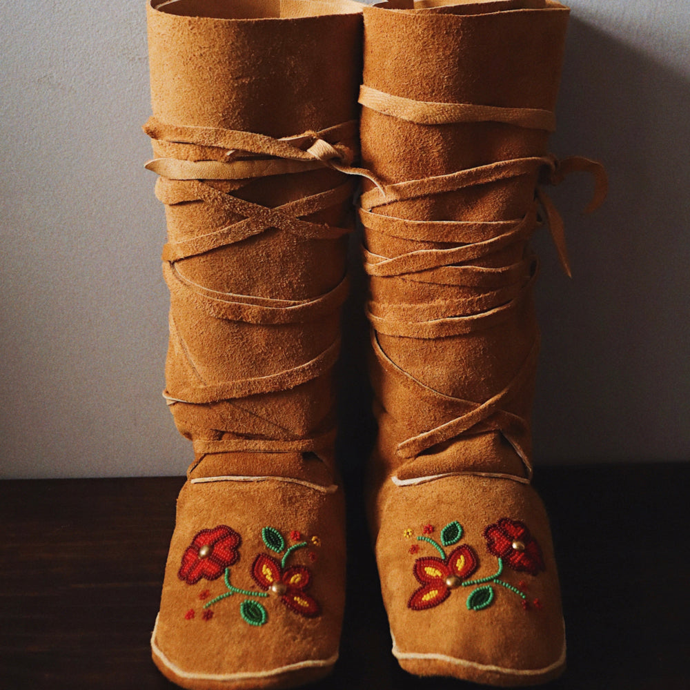 Custom Ladies High Top Moccasins