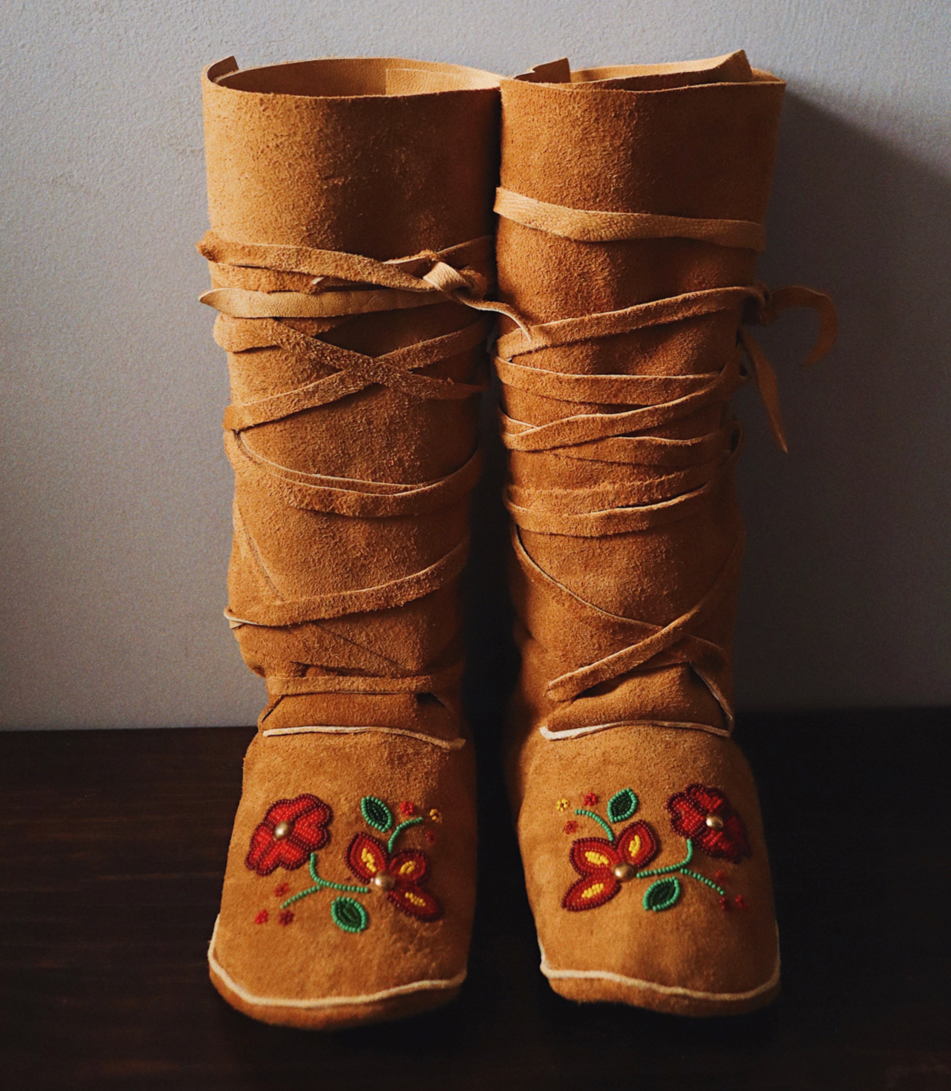 Custom Ladies High Top Moccasins