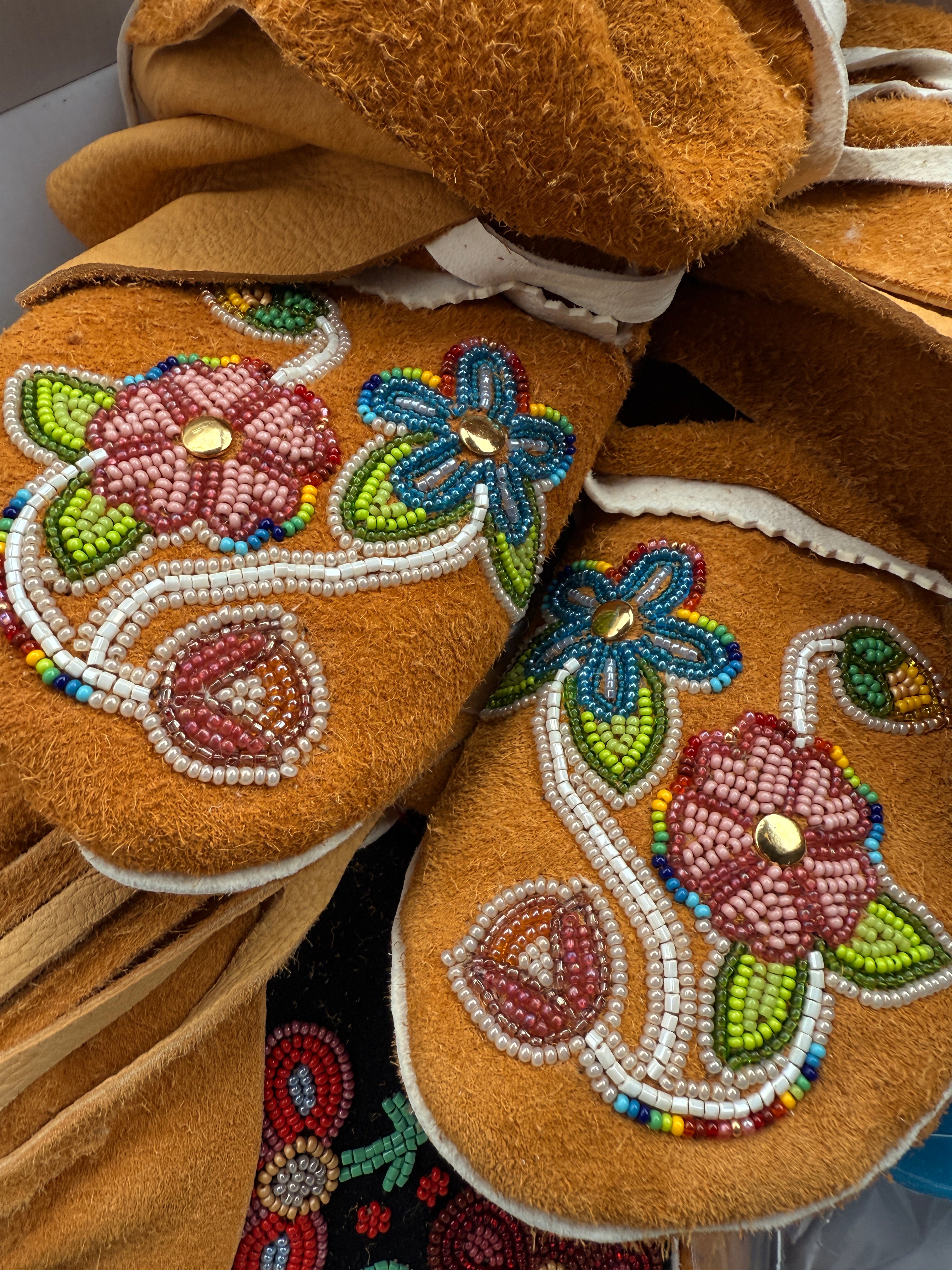 Custom Plains Style Beaded Moccasins
