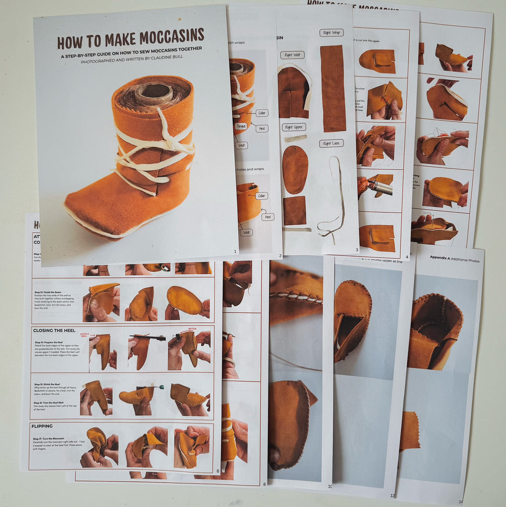 Digital Moccasin Pattern Making and Sewing Tutorial